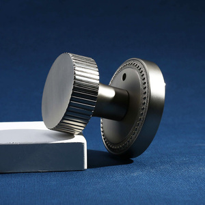 Modern Privacy <strong>Door</strong> <strong>Knob</strong> with Lock for Bedroom and Bathroom Interior <strong>Doors</strong> <strong>Matte</strong> <strong>Black</strong> and Gold Finish - Product Image 4