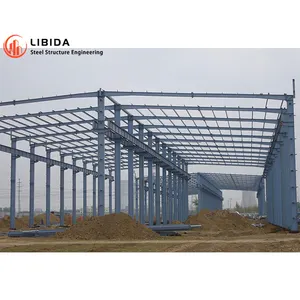 100x200 Prefabricated Storage Warehouse Design Steel Structure Workshop Building