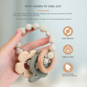 Jouet en silicone <span class=keywords><strong>gel</strong></span> pour les dents <span class=keywords><strong>de</strong></span> bébé <span class=keywords><strong>avec</strong></span> hochet Jouet doux pour l'entraînement des dents Jouets <span class=keywords><strong>de</strong></span> <span class=keywords><strong>dentition</strong></span> à mâcher Bracelet pour enfant Produit pour bébé - Product Image 4