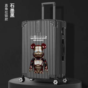 Valise à roulettes Cinnamoroll de 20 pouces avec serrure, grande capacité, bagage de voyage unisexe, design anime - Product Image 4