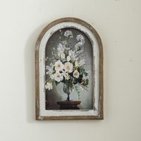 Peinture à l'huile vintage encadrée sur bois, décoration murale, pièces de décoration intérieure, impression sur toile encadrée de luxe pour salon