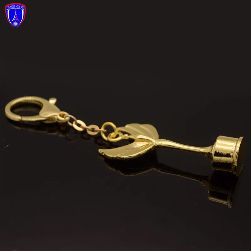 USA 3D Gold Metal trophy Keychain custom Trophy Malaysia Metal Keychain Manufacture