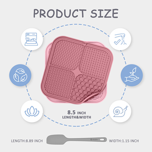 Alfombrilla de silicona personalizada para lamer para perros, plato de alimentación para mascotas con ventosas para entrenamiento, plato de comida lenta para mascotas - Product Image 2