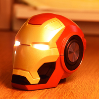 Haut-parleur portable sans fil Bluetooth avec basses puissantes Iron Man Loud Music Studio Super Blue Tooth