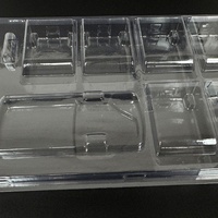 Nuovo Design Scatola di Imballaggio in Plastica PET Trasparente Personalizzata Portatile in HDPE PP