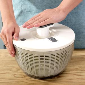 เครื่องปั่นสลัดโลหะและพลาสติกและเครื่องทำความสะอาดสำหรับผักกาดหอมเบอร์รี่ผัก-ผักอบแห้งในห้องครัว - Product Image 1