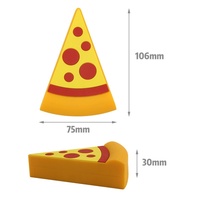 Mini-enceinte portable créative personnalisée en forme de pizza pour fille, subwoofer 3W, décoration de bureau
