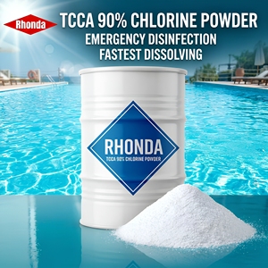 Poudre d'acide trichloroisocyanurique RHONDA 90% T C CA, poudre de chlore à dissolution rapide, <span class=keywords><strong>traitement</strong></span> d'urgence de l'eau des piscines - Product Image 1