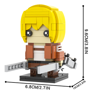 <span class=keywords><strong>Attack</strong></span> <span class=keywords><strong>On</strong></span> <span class=keywords><strong>Titan</strong></span> Japonés Eren Jaeger <span class=keywords><strong>Armin</strong></span> Mikasa Levi Ackerman Head, Ensamblaje de Bloques de Construcción, Juguetes de Regalo para Niños, para el Año DE LA Primavera, para el Año 2000 - Product Image 4