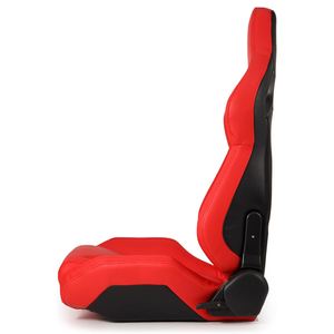 JIABEIR 1093 красный широкий большой размер Универсальный Высококачественный кожаный автомобиль Регулируемый Sim ковш гоночные сиденья - Product Image 4