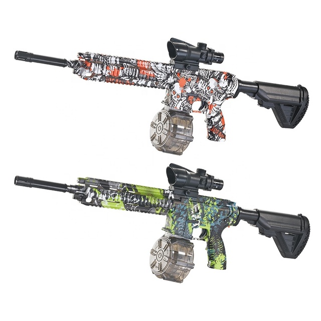 M416 7MM Gel Ammos Blaster Electric Ball Splatter Launcher Shooting Game Outdoor Play Training Gift Kids Plastic for Toy G