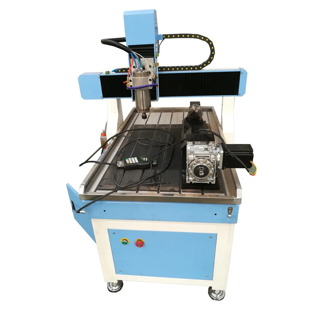 Small Size Mini Cnc 3axis Milling Machine Center Router 6090 For Wood Mdf Soft Metal Aluminum Cooper Cutting Engraving