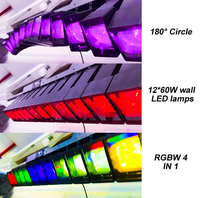Barre de lumière LED RGBW zoom 12x60W à tête mobile linéaire pour discothèque, mariage, scène, spectacle, concert