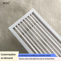 Cadre de sortie d'air conditionné Allongé Minimaliste Grille de retour d'air ABS Durable Bureau Personnalisation
