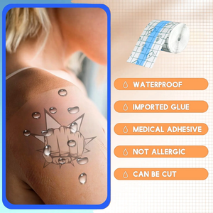 Rollo de Vendaje para el Cuidado Posterior del <span class=keywords><strong>Tatuaje</strong></span>, 6 Pulgadas x 2 Yardas, Película Transparente Impermeable para la Curación Inicial del <span class=keywords><strong>Tatuaje</strong></span> y la Reparación de la Piel, Envoltura Adhesiva - Product Image 2