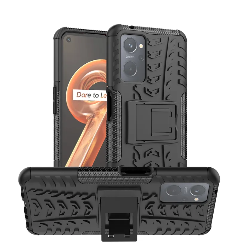 Rugged TPU+PC Hybrid Dual Layer Armor Back Cover Best Phone Case Protective Shockproof Cover For OPPO Realme 9i Case