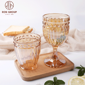 Foshan produttori matrimonio decorativo vintage calici da birra sublimazione acqua <span class=keywords><strong>bicchieri</strong></span> da vino glassato tazza di caffè <span class=keywords><strong>vetro</strong></span> - Product Image 2
