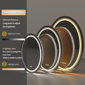 รอบ Lit <span class=keywords><strong>กระจก</strong></span> Foggy <span class=keywords><strong>กระจก</strong></span>ห้องน้ำกระจกยาวที่มีไฟ Led - Product Image 2