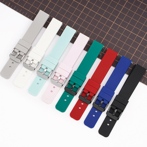 Bracelets de montre intelligente respirants en silicone et caoutchouc pour S4/S3/<span class=keywords><strong>S2</strong></span>, sangles sport réglables 18mm-24mm avec boucle ardillon - Product Image 2