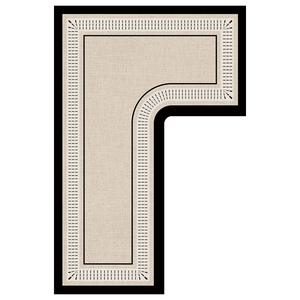 Tapis de sol en forme de L pour cuisine, motif géométrique, antidérapant, usage en cuisine - Product Image 2