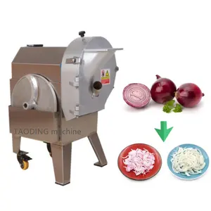 Bestes Feedback Gemüsehackungen geschnitten Zwiebel Zwiebelringe Schneidemaschine Schneidemaschine für Kartoffelchips automatisch