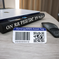 Etiquetas Adhesivas de Metal con Código QR Personalizadas, Impresión de Serigrafía, Adhesivo 3M, Uso en Exteriores