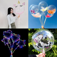 Vente flash - Ballons transparents Bobo de 8/11/18/24/36 pouces - Ballons à bulles pour décorations de Noël, de mariage et d'anniversaire