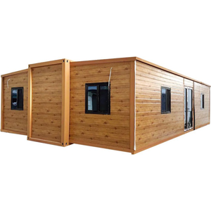 Case Container Portatili di Lusso Moderne ed Ecologiche 10ft 30ft 40ft Espandibili Prefabbricate Cinesi con Soggiorno a Doppia Ala - Product Image 1