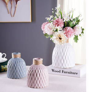 Jarrones de cerámica de onda creativa, ornamento de escritorio, macetas de <span class=keywords><strong>flores</strong></span> nórdicas, decoración para habitación de boda, decoración del hogar, balcón, jarrones - Product Image 5