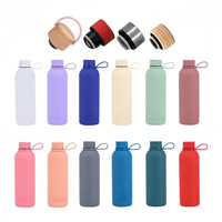 Bouteille personnalisée 500 ml Tasse en acier inoxydable Tasses de Noël Vaisselle Finition mate Gourde de voyage Gourde d'eau Bouteilles de sport
