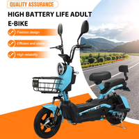 Nouveau Vélo Électrique Urbain 14 Pouces à Vendre, Moteur Électrique Sans Balais 350W 48V, Charge Utile 200kg, 2 Places, Phare LED