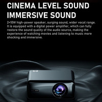 Système d'exploitation professionnel Android 11 Lampe à LED Projecteur intelligent 1080P Haute luminosité pour la maison et l'hôtel