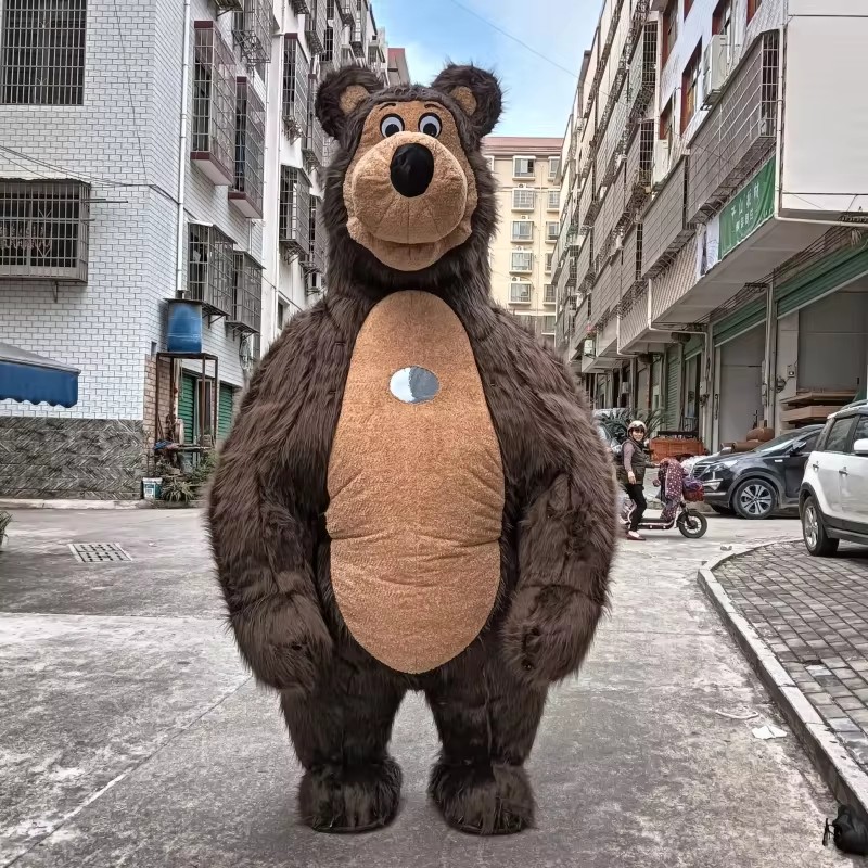 New 2026 Professional Custom Plush Giant Inflatable Brown