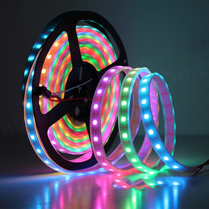 Tira de LED RGBIC direccionable individualmente con 1 LED y 1 IC, PCB negro/blanco, compatible con WS2811, WS2812B, WS2813, WS2815, SK6812 RGBW RGB - Product Image 5