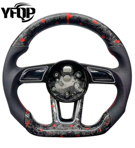 สำหรับรถออดี้รุ่นใหม่ TT TTS TTRS <span class=keywords><strong>R8</strong></span>พวงมาลัยสปอร์ตไฟ LED วัสดุคาร์บอนไฟเบอร์ - Product Image 1
