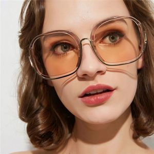 Gafas de Sol de Moda de Lujo 2020 con Protección UV400 para Mujer, Gafas de Sol Cuadradas de Metal con Degradado de Color - Product Image 5
