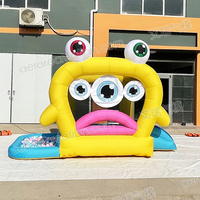 Videur gonflable amusant de cour personnalisable avec piscine château de trampoline gonflable d'Halloween maison de rebond d'événement pour enfants