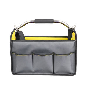 กระเป๋าเครื่องมือช่างไฟฟ้า26ช่องช่องเปิดด้านบน16นิ้วกระเป๋าเครื่องมือพับได้พร้อมที่จับเหล็ก - Product Image 6