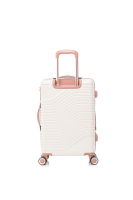 Maleta rígida con diseño de ondas elegante, en varios tamaños: 12, 14, mini para niños, 20 para cabina, 24 y 28 para equipaje de mano, ideal para tiendas de regalos.
