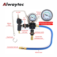 Manomètre de pression de réservoir d'eau de voiture, testeur de pression de radiateur, détecteur de fuite, outil de test, testeur de type vide, kit de test du système de refroidissement