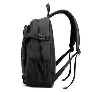 Sac à dos pour ordinateur portable résistant à l'eau pour hommes, couleur unie, noir, gris, bleu foncé, kaki, sac d'école pour étudiants, voyage, loisirs, hiver 2022 - Product Image 4