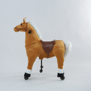 <span class=keywords><strong>Cavallo</strong></span> Giallo <span class=keywords><strong>Cavalcabile</strong></span> in un Parco Divertimenti nel 2025, Giocattolo <span class=keywords><strong>Cavalcabile</strong></span> per Bambini, Animale di Peluche <span class=keywords><strong>Cavalcabile</strong></span> - Product Image 3