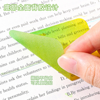 Languo Emballage avec logo personnalisé Carré créatif 70x50mm Notes autocollantes autocollantes transparentes CMJN Bloc-notes couleur pour