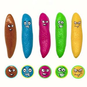Juguetes de Broma de Gel Suave TPR con Forma de Caca para Agarrar con los Dedos, Gadgets Antiestrés para el Día de los Inocentes que se Pegan a la Pared - Product Image 4
