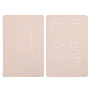 Piel de Silicona de Doble Cara de 1.5mm para Práctica de PMU, Almohadilla de Entrenamiento para Microblading de Cejas y Labios para Maquillaje Permanente - Product Image 1