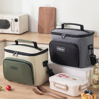 Nouveau sac isotherme portable pour le déjeuner, sac de pique-nique à bandoulière, sac isotherme pour le travail et l'école