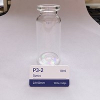 Flacon d'injection en verre borosilicate ISO 15378 GMP 22x50mm, flacon tubulaire pharmaceutique de type I 10ml pour la fabrication de médicaments stériles