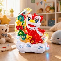 Vente en gros Nouveauté 2027 Jouet Lion Dansant Transparent à Engrenages avec Sons et Lumières pour Cadeaux du Nouvel An Chinois