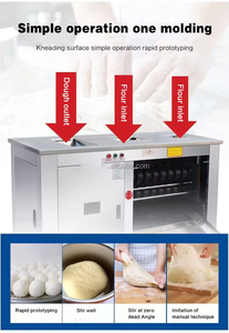 Máquina para Hacer Bollos al Vapor, Máquina para Amasar, Enrollar, Redondear, Cortar y Pesar Masa para Restaurantes, Divisora y Redondeadora de Masa - Product Image 6