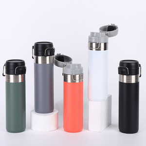 Gourde isotherme en acier inoxydable à double paroi pour l'alpinisme et les activités de plein air, 800 ml, isolation 12-24h, tasse thermos sport - Product Image 1